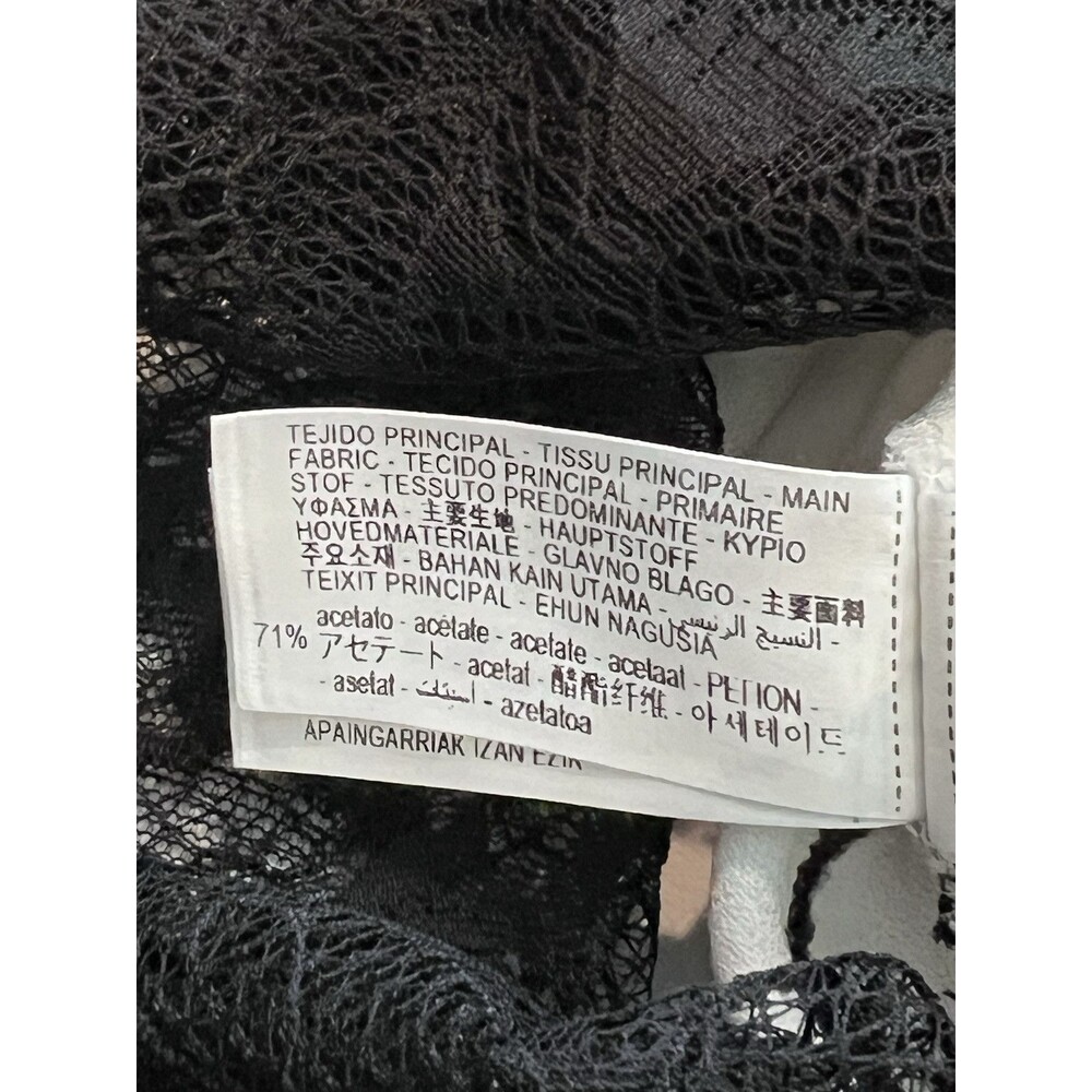 ZARA WOMAN SS24 WHITE LACE SATIN EFFECT DRESS ZW COLLECTION SIZE LARGE 8385/789 - Picture 16 of 16